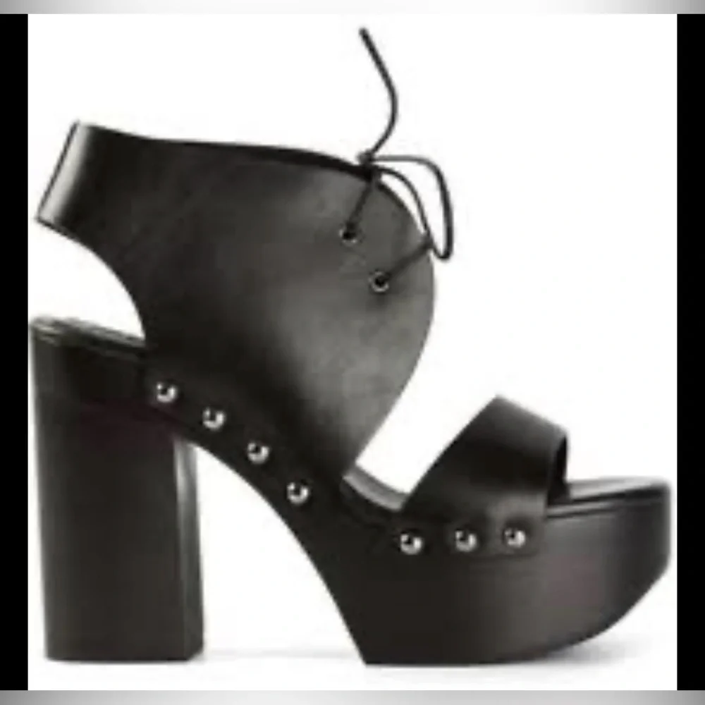 JIL SANDER NAVY‎ Sandals / 36 / 6.5 To 7 BLK / Leather Black 5 Inches Tall